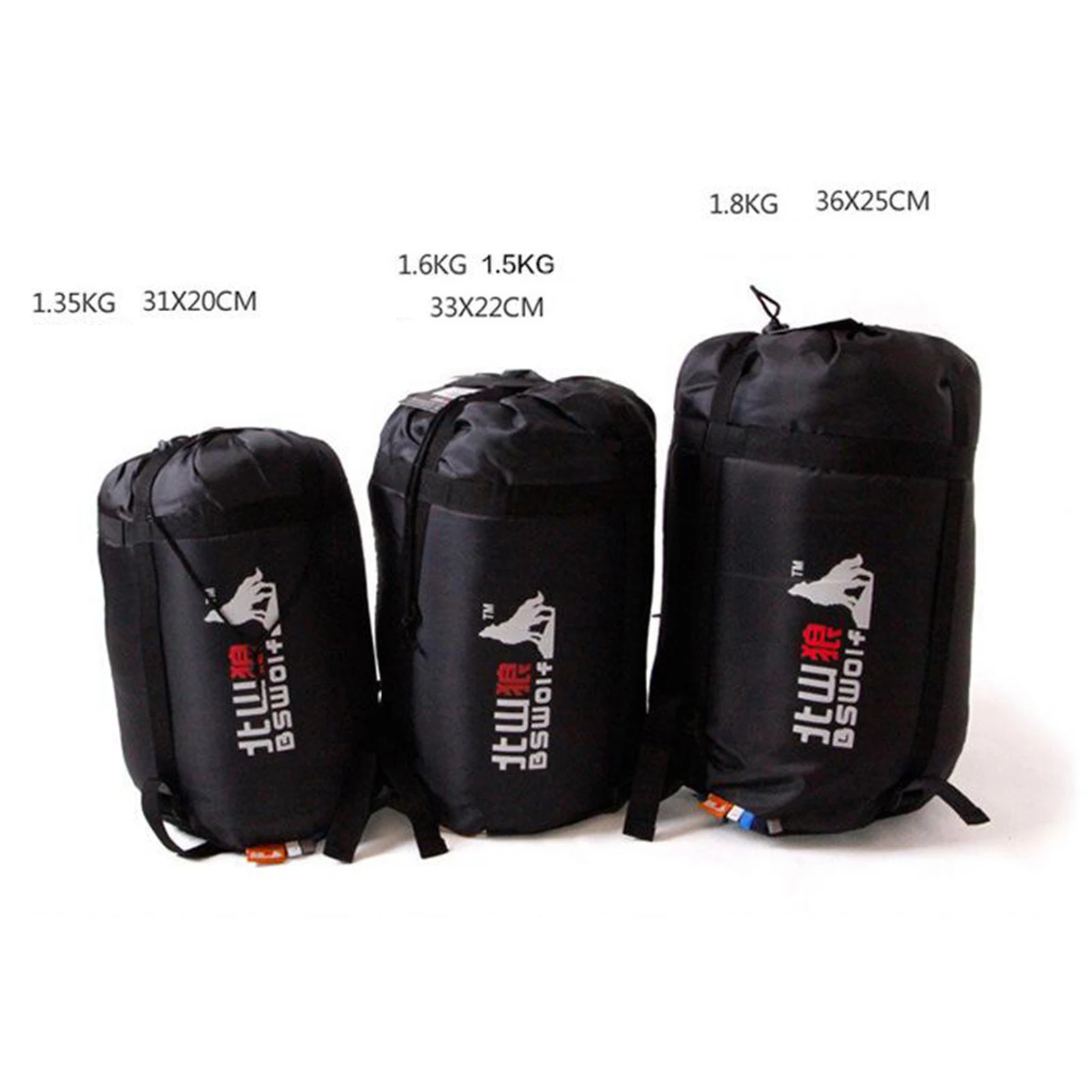 3-4 Season Sleeping Bag Single Suit Case Camping Hiking Outdoor Envelope Zip Up Sleeping Bag Waterproof Backpacking