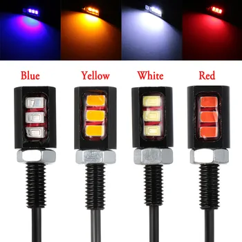 

1pair 12V 3LED 5630 SMD Universal Car Motorcycle License Number Plate Screw Bolt Tail Light Lamp Car-styling White/Warm Lamp