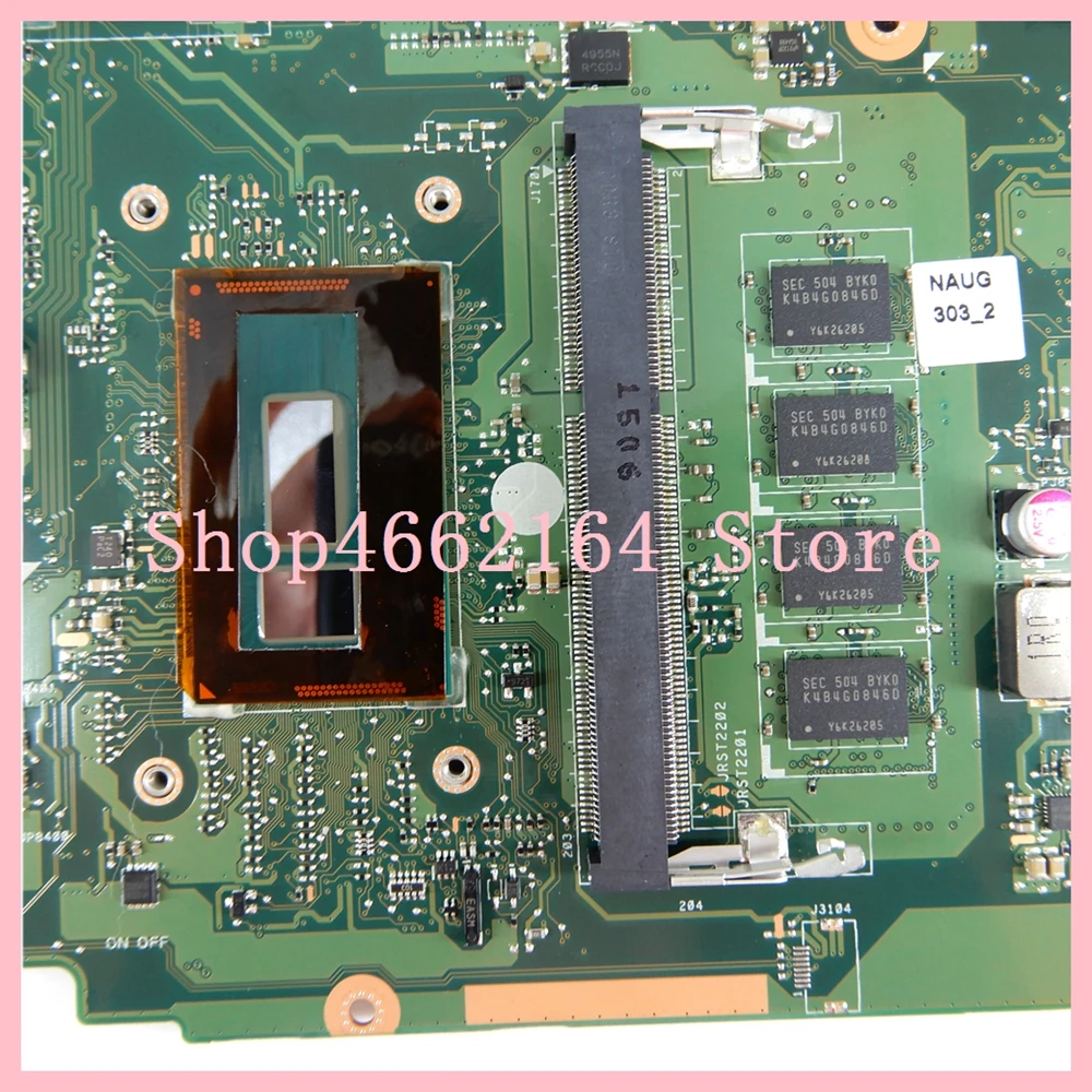 Ideal  X555LJ Motherboard i3-5010 CPU 4GB RAM GT920M/2G REV 3.3 For ASUS X555L X555LD X555LF X555LP W519L 