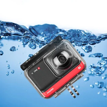 

40m Depth Dive Waterproof Case Protection Housing Underwater Diving Shell For Insta360 R 4K Edition Action Camera Accessory