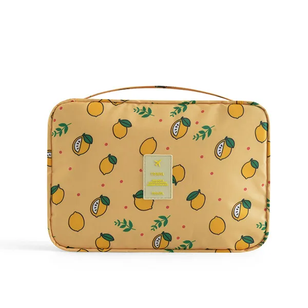 Многофункциональная сумка для мытья на крючке, женские косметички для путешествий, Несессер для макияжа, косметичка - Цвет: S-Yellow Lemon