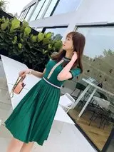 Новое летнее модное трикотажное платье года