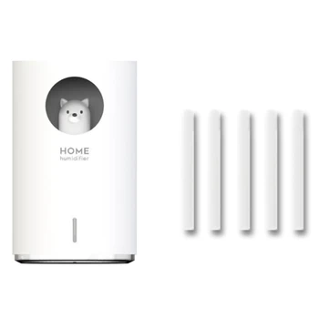 

Polar Bear Cute Pet Humidifier 700MLLarge Capacity Ultrasonic Aroma Air Difusor with LED Light Home Humidificador(White)