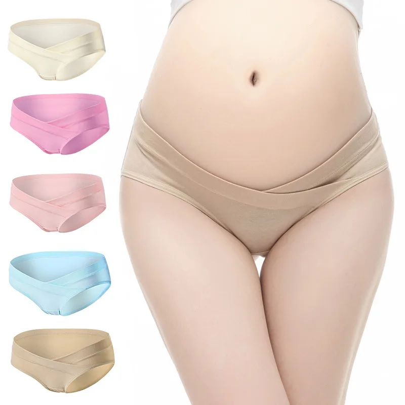 Women Clothing Faja Postparto Pregnant Women 's Low-waist Underwear Seamless Soft Care Abdomen Underwear Pregnancy Panties