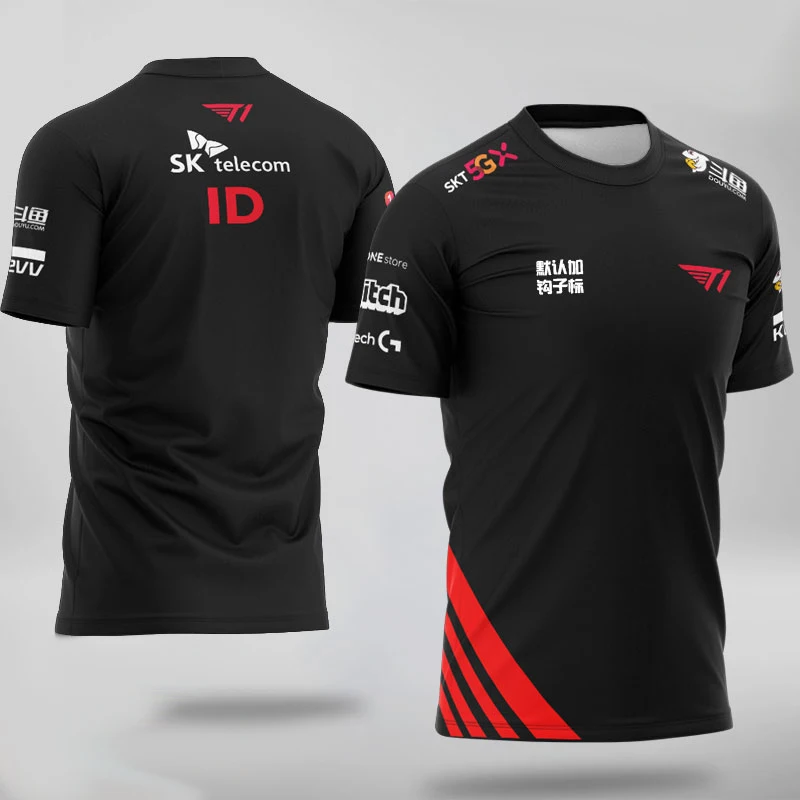 2022 T1 UNIFORM FAKER選手のジャージ 黒/赤 2022 T1 UNIFORM FAKER選手のジャージ 黒/赤 2024 LOL Spring