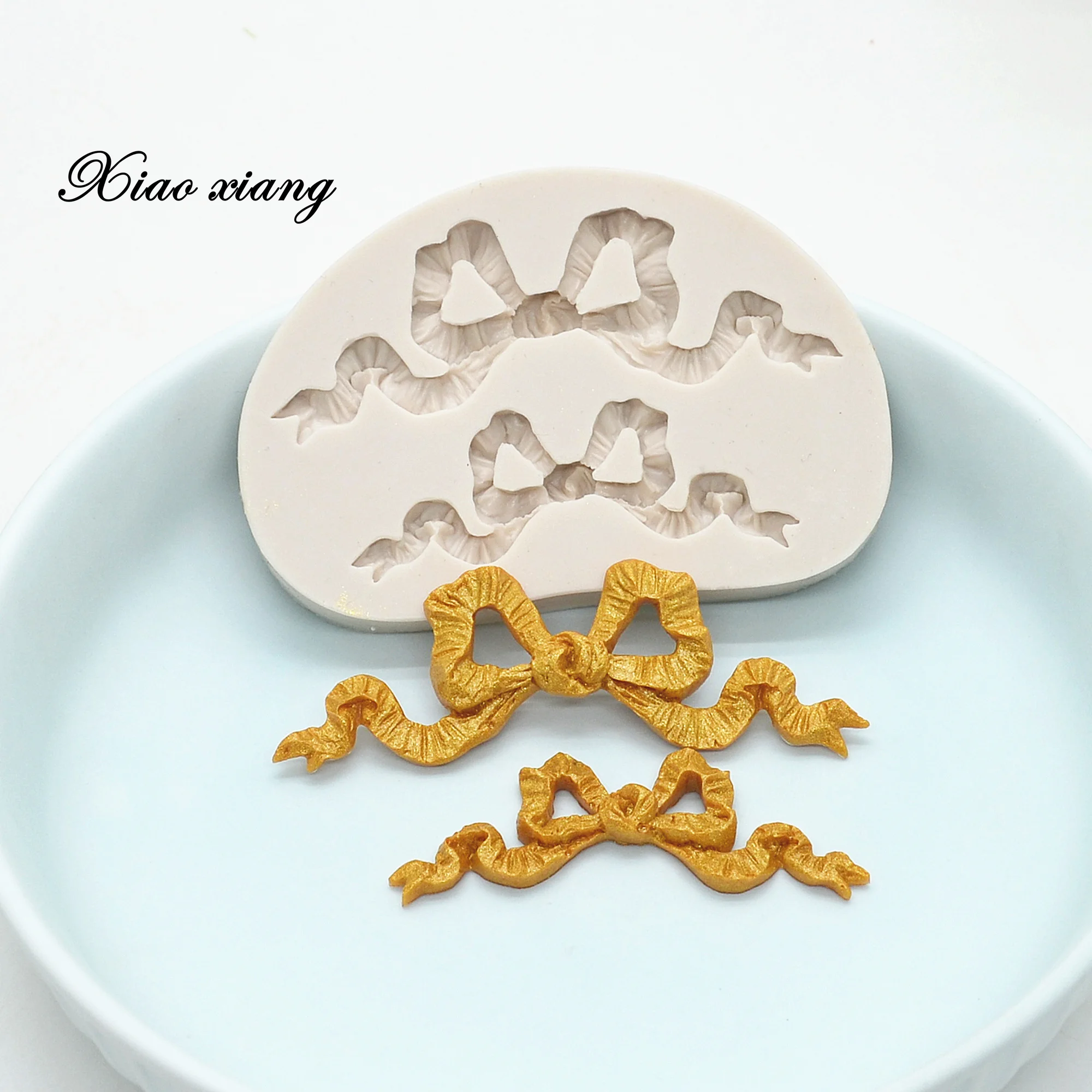 

Cute Bow Silicone Molds For Baking Fondant Cake Decorating Tools Chocolate Gumpaste Moulds Kitchen Accessories Pastry Baking