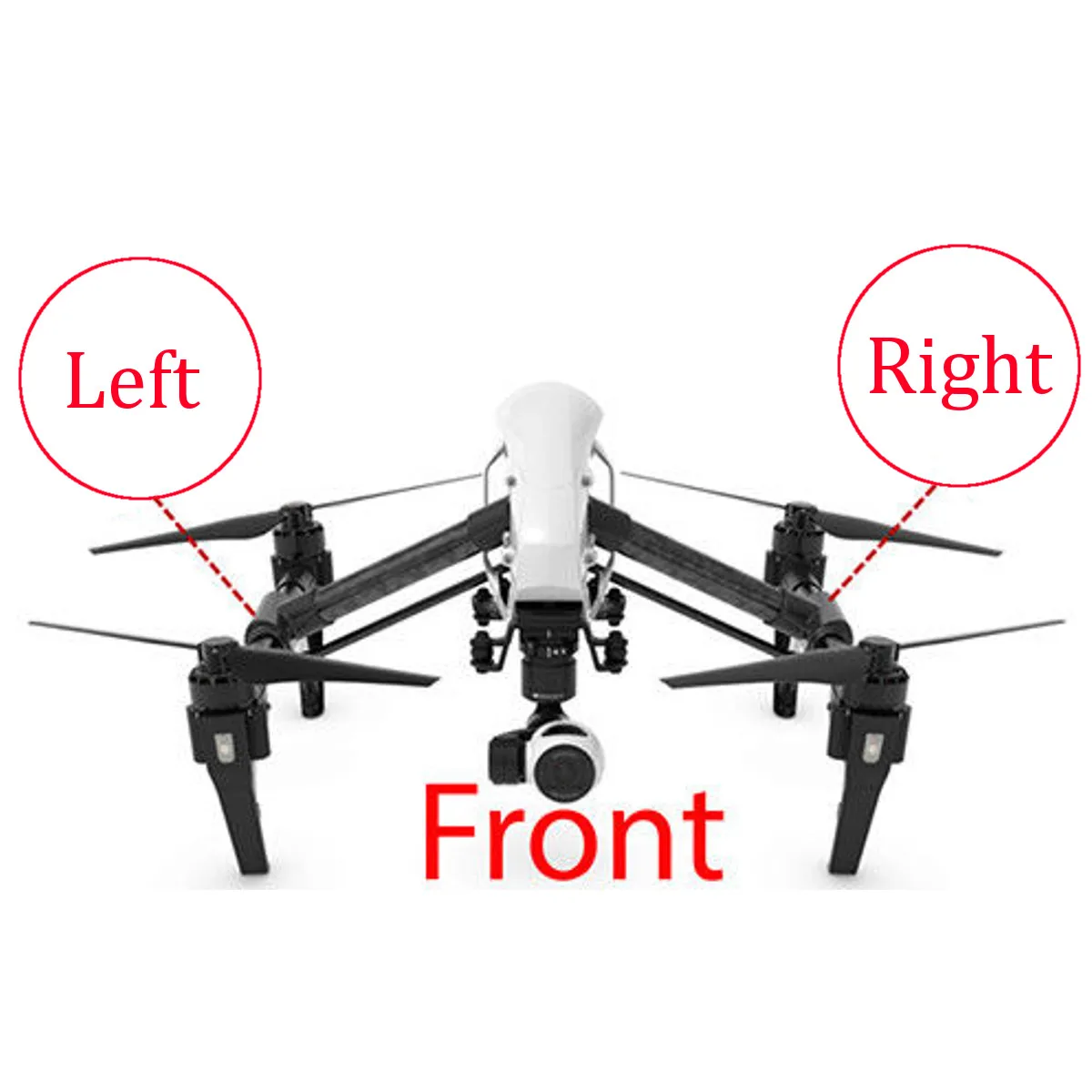 Для DJI INSPIRE 1 часть левого/правого рычага сборка Замена запасных частей для DJI Inspire 1 V1.0 V2.0 PRO