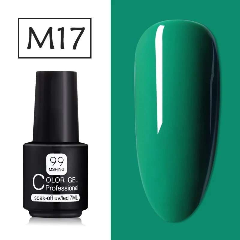 M017 Mshing Gel Polish Set All For Manicure Semi Permanent Vernis top coat UV LED Gel Varnish Soak Off Nail Art Gel Nail Polish - Color: M017
