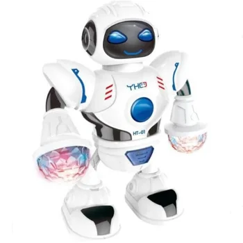 

New Space Robot Simulation Dancing Walking Colorful Light Kids Early Education Puzzle Game Gift Baby Accompany Present 1pcs/pack