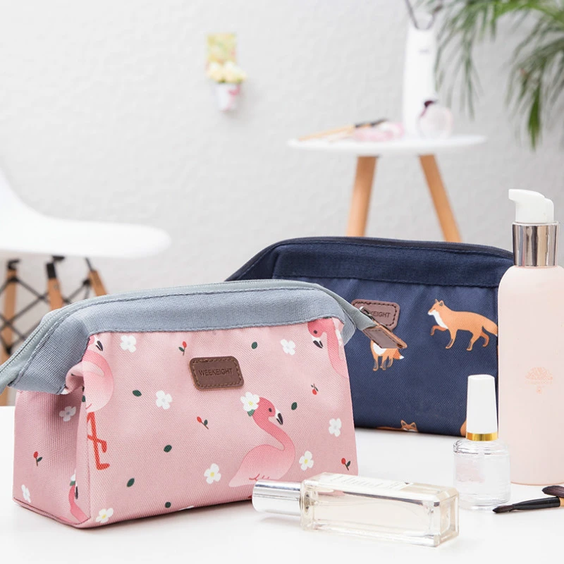 flower beauty makeup bag