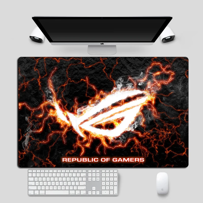  Large 60x40cm Cool ASUS Mouse pad Gamer Locking Edge Non-Skid Office Keyboard Pad Republic Of Gamer
