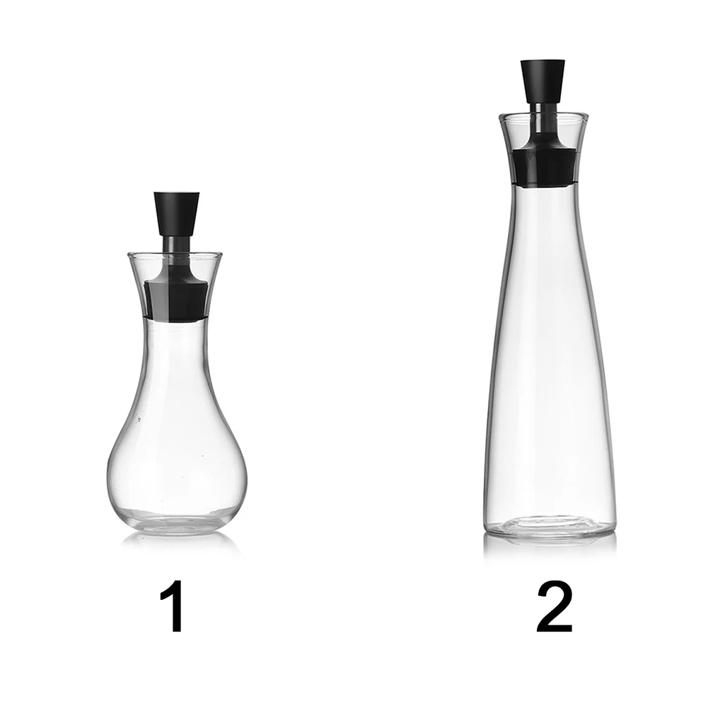 250/500ml With Spout Pot Leak Proof Glass Cruet Vinegar Bottle Kitchen Gadget Portable Gravy Boat Sauce Oil Dispenser Container