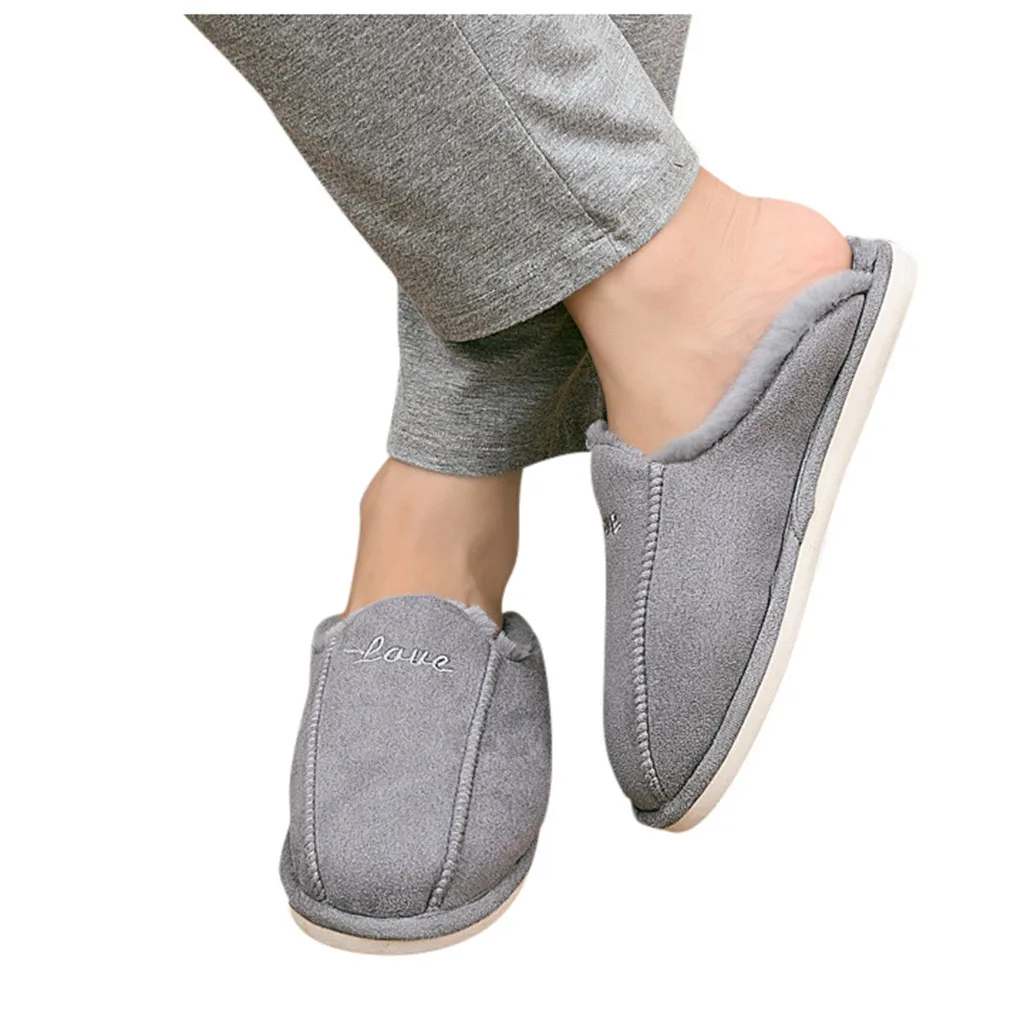 

Home Shoes Men Slippers Home Slippers Women's Mens Couples Winter Warm Floor Home Slippers Loafer Indoor Bedroom Shoes Chinelo