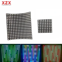 Écran de panneau numérique Led WS2812B, Flexible 256 Pixels, WS2812 50smd RGB, 8x8/16x16 Pixels, DC5V