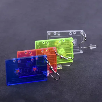 

Colorful Multicolor Earrings Fahsion Ins Trendy Dangle Earrings For Women Girls Good Gift Jewelry simulation magnetic tape fun