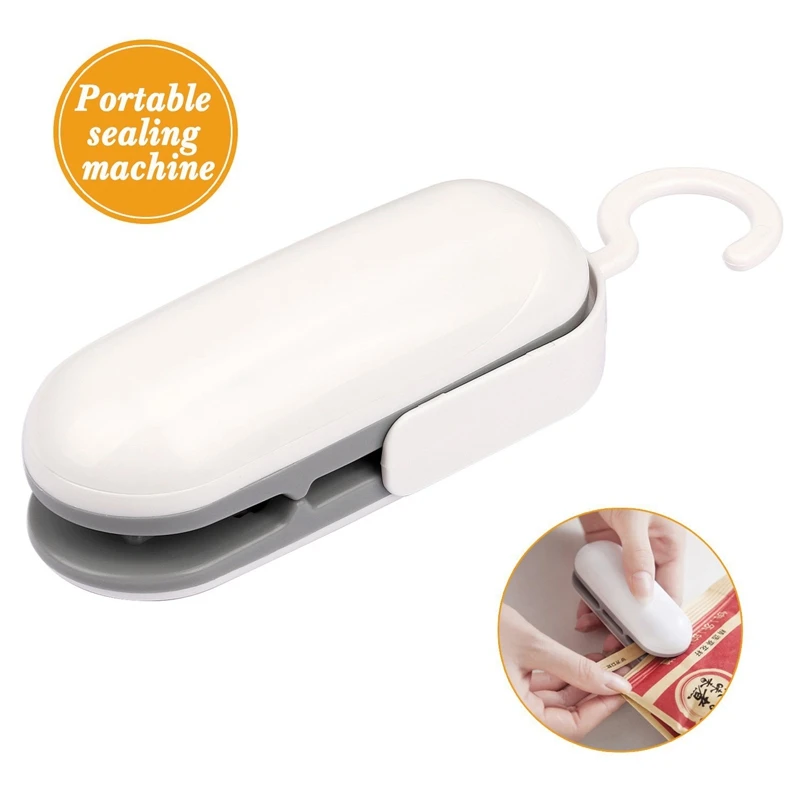 Sellador de bolsas de calor de mano sellador de bolsas de plástico inteligente para almacenamiento hermético de alimentos, reprecintos bolsas de aperitivos, sellos de calor plástico