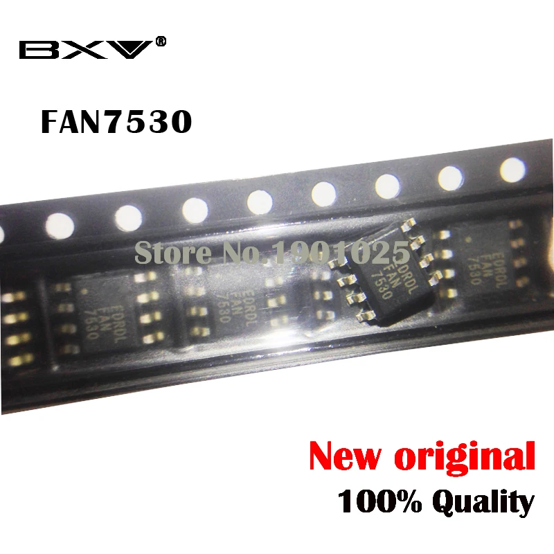 10 шт./лот FAN7530MX лапками углублением SOP-8 FAN7530 СОП SMD
