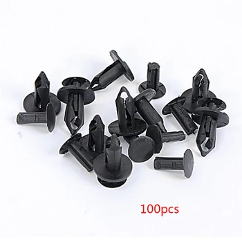 

100pcs Grille Fastener Push Pin Practical Direct Fit Clips Retainer ABS Rivet Durable Black Repair Automotive for Jeep