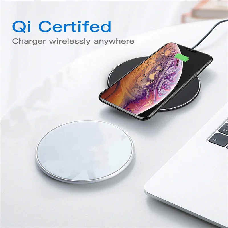 Qi Беспроводное зарядное устройство для телефона для IPhone X Max XS XR Быстрое беспроводное зарядное устройство для samsung huawei Xiaomi 10 Вт Беспроводное зарядное устройство X8