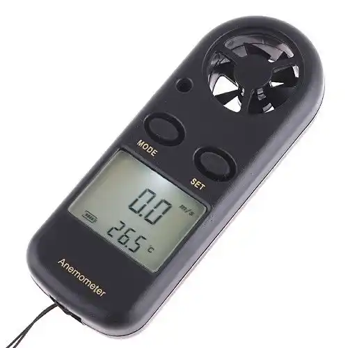digital beaufort wind scale anemometer thermometer