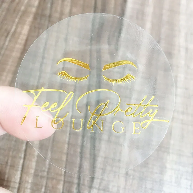 100 Pieces Customized Gold Foil Invitation Wedding Baptême Hennaday  Engagement Anniversary Party Stickers 3cm Round Shape