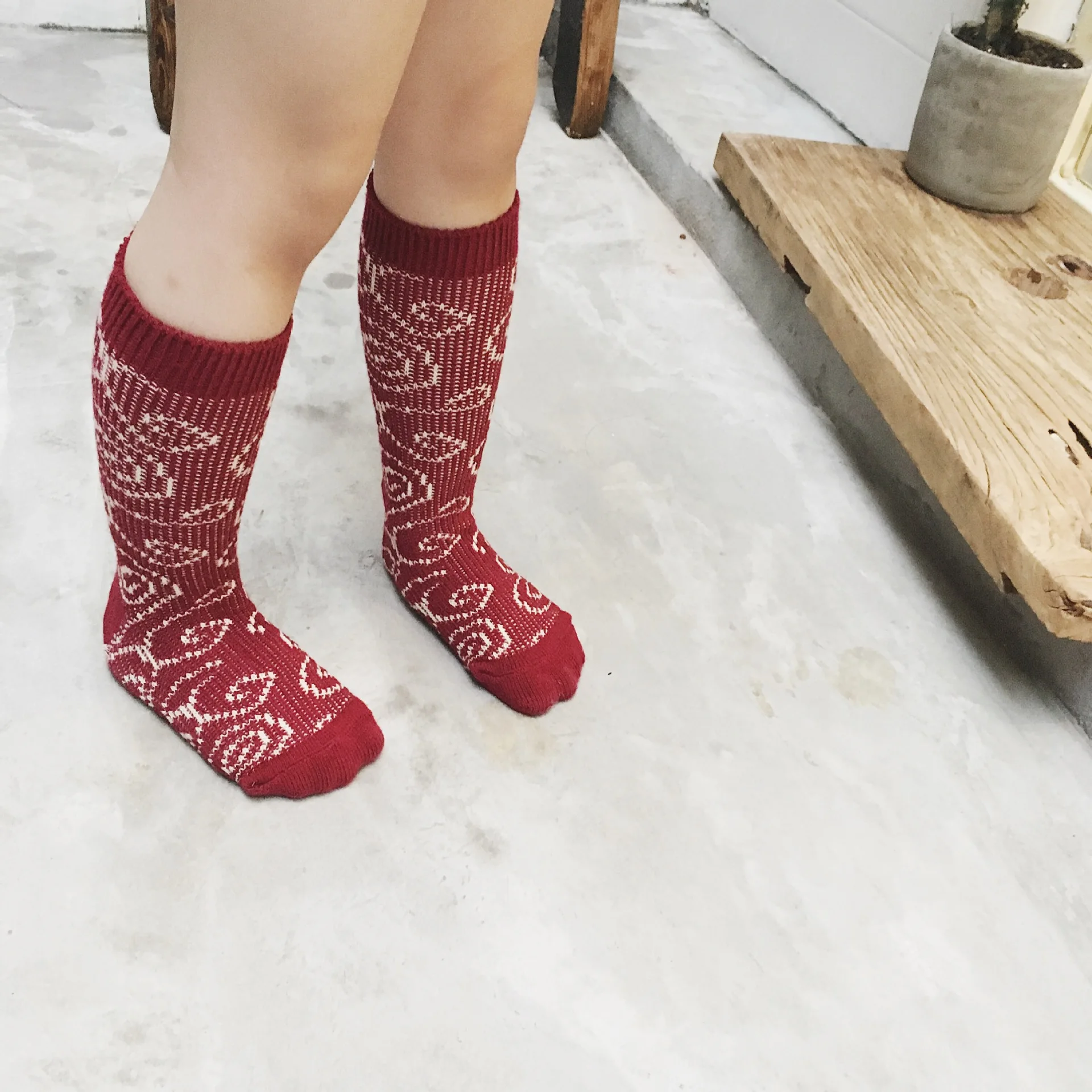 Осенне-зимние детские толстые шерстяные носки с тотемом; короткие носки для мужчин и женщин; детские носки унисекс