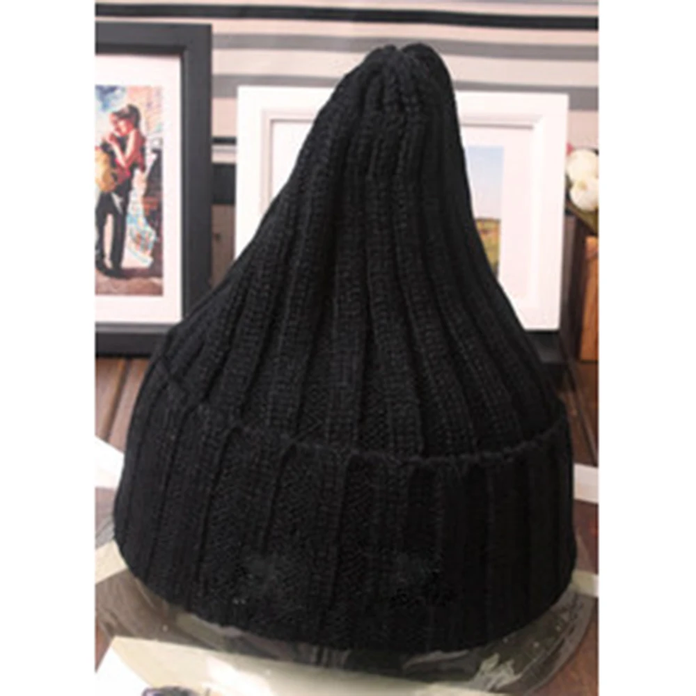 Новые модные вязаные шерстяные шапки вязаные шапки бини унисекс для женщин и мужчин детский зимний теплый вязаный головной убор Кепка в стиле Campaniform Beanie