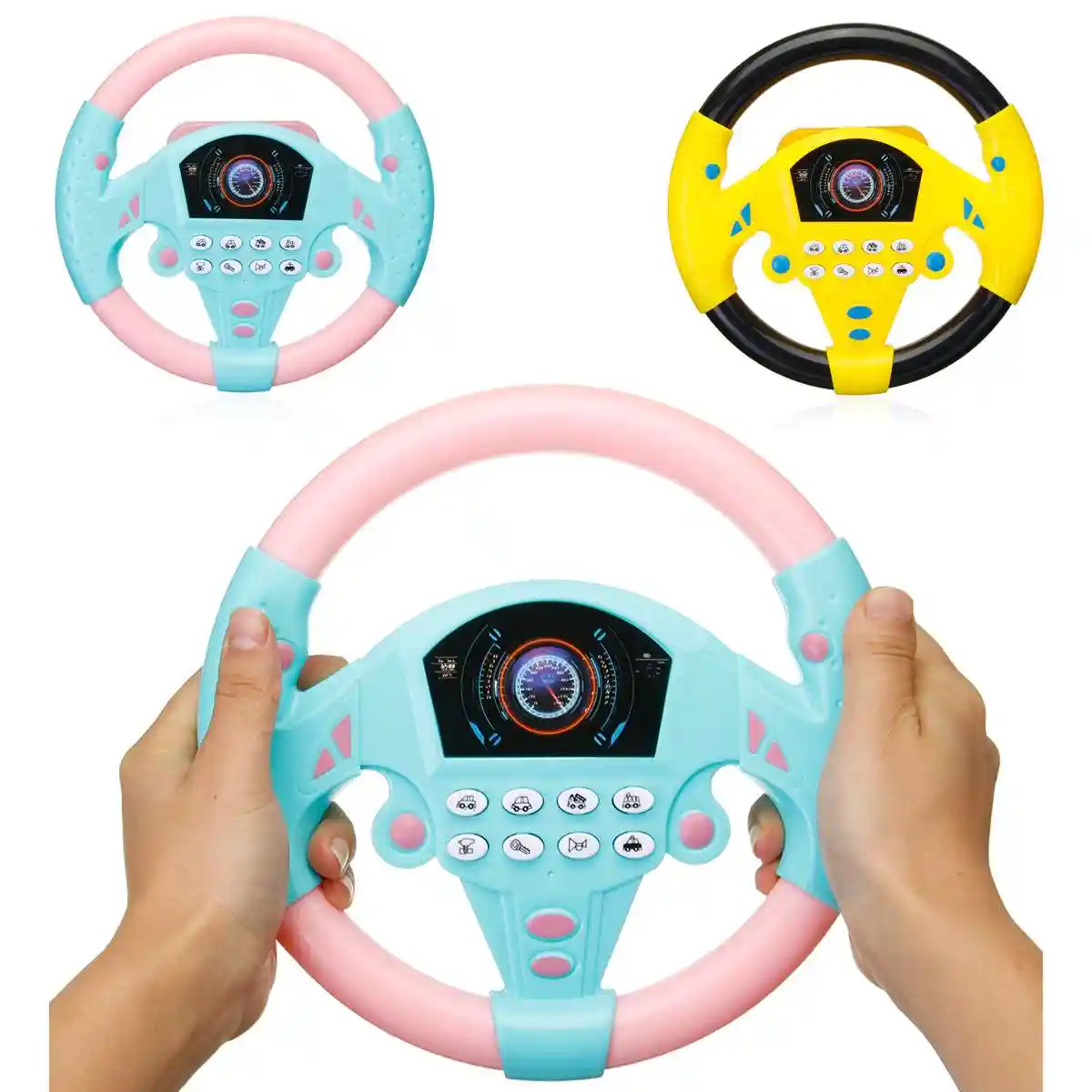 Instruments De Musique Electriques Pour Bebe Puzzle Au Volant Jouet Educatif De Developpement Simulation De Direction De Voiture Cadeau Pour Enfant Aliexpress