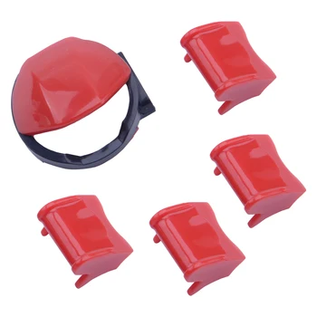 

1Set Plastic Red Car Dashboard Engine Start/Stop Button Switch Cover Trim Cap Fit For Ford Mustang 2015 2016 2017 2018 2019