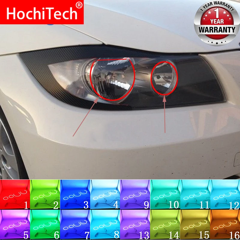 Аксессуары для BMW 3 серии E90 2005 2008 новейшая фара разноцветсветодиодный