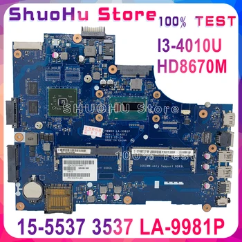 شراءKEFU VBW00 LA-9981P لأجهزة الكمبيوتر المحمول ديل انسبايرون 15 3537 5537 اللوحة الأم I3-4010U وحدة المعالجة المركزية HD8670M GPU الأصلي
