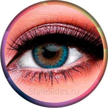 

Линзы натуральные, синий кошачий глаз
