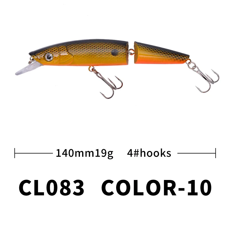color-10 Воблер для рыболовной наживки для троллинга Isca 14 см/19 г пластиковый гольян Щука воблер Isca, искусственный артикулада озеро плавающая твердая приманка - Цвет: color-10
