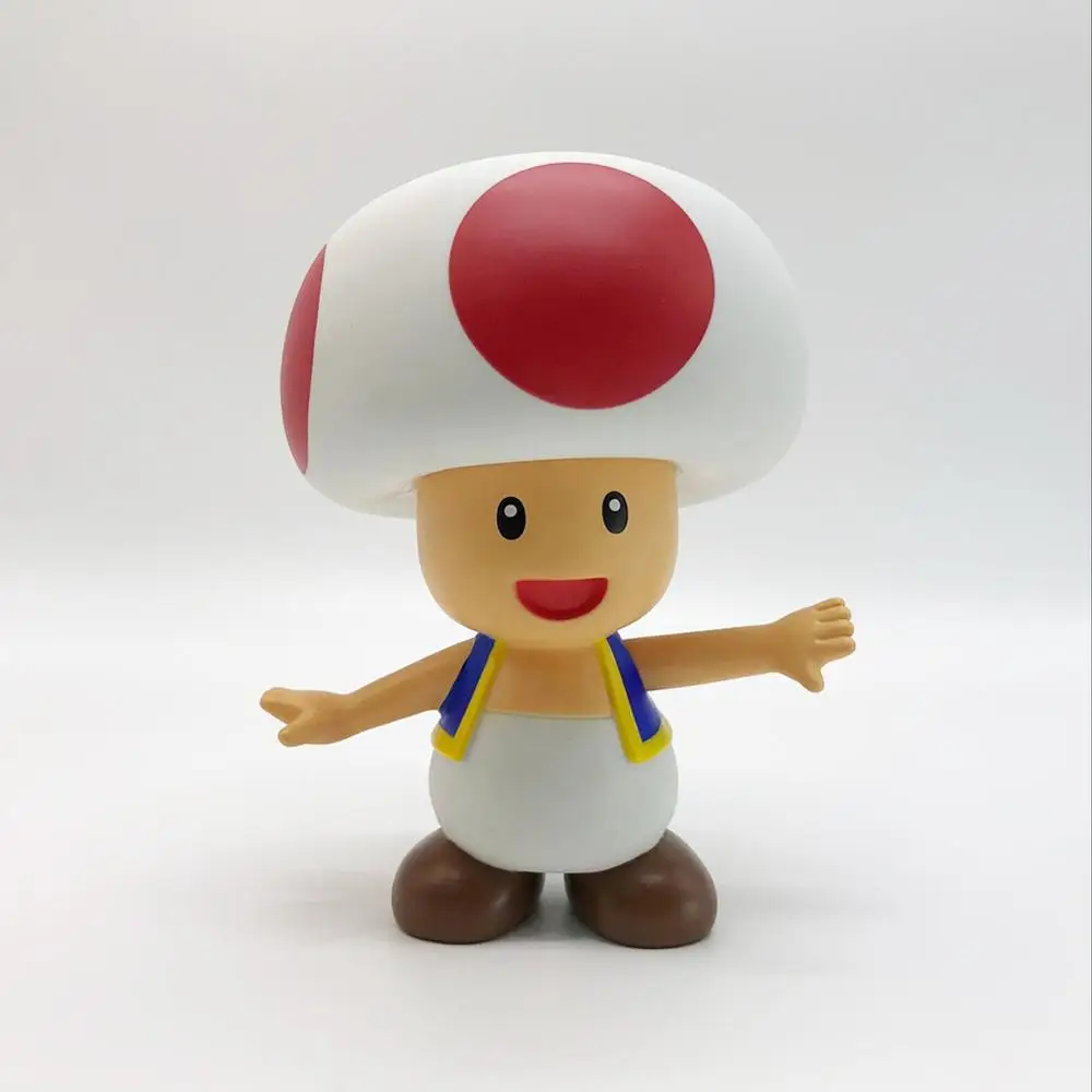 

13cm Super Mario BrosToad Mushroom PVC Action Figures Model Toys