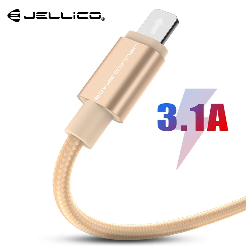 Jellico USB кабель для iPhone 11 Pro Max Xs Xr X 8 7 6 Plus 6s 5S Plus iPad Быстрая Зарядка Кабели зарядное устройство для мобильного телефона