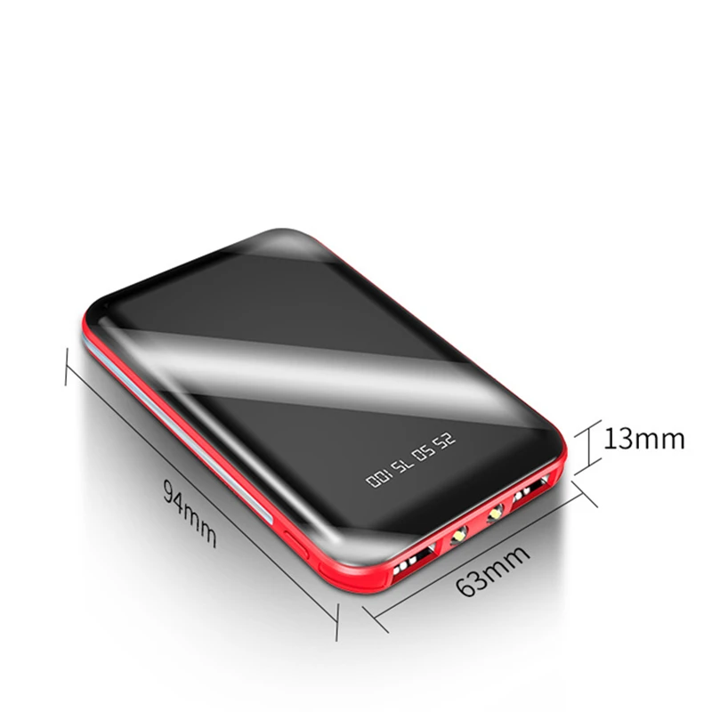 Super Mini 10000mAh Power Bank Portable USB External Battery Charger Portable Charging for Phone Powerbank External Battery Bank