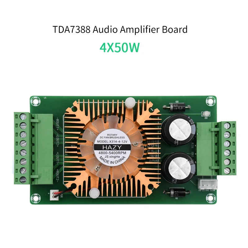 UNISIAN 4X40W 오디오 전력 증폭기 4채널 TDA7388 증폭기