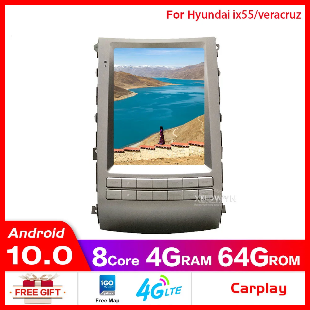 Android Car Radio For VERACRUZ Ix55 Navigation Gps Multimedia wifi internet carplay mirrorlink 5G wifi