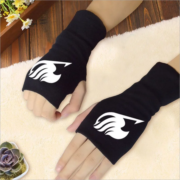 Anime FAIRY TAIL Cotton Gloves Adults Fingerless Gloves Clothing & Accessories Gloves best work gloves for men