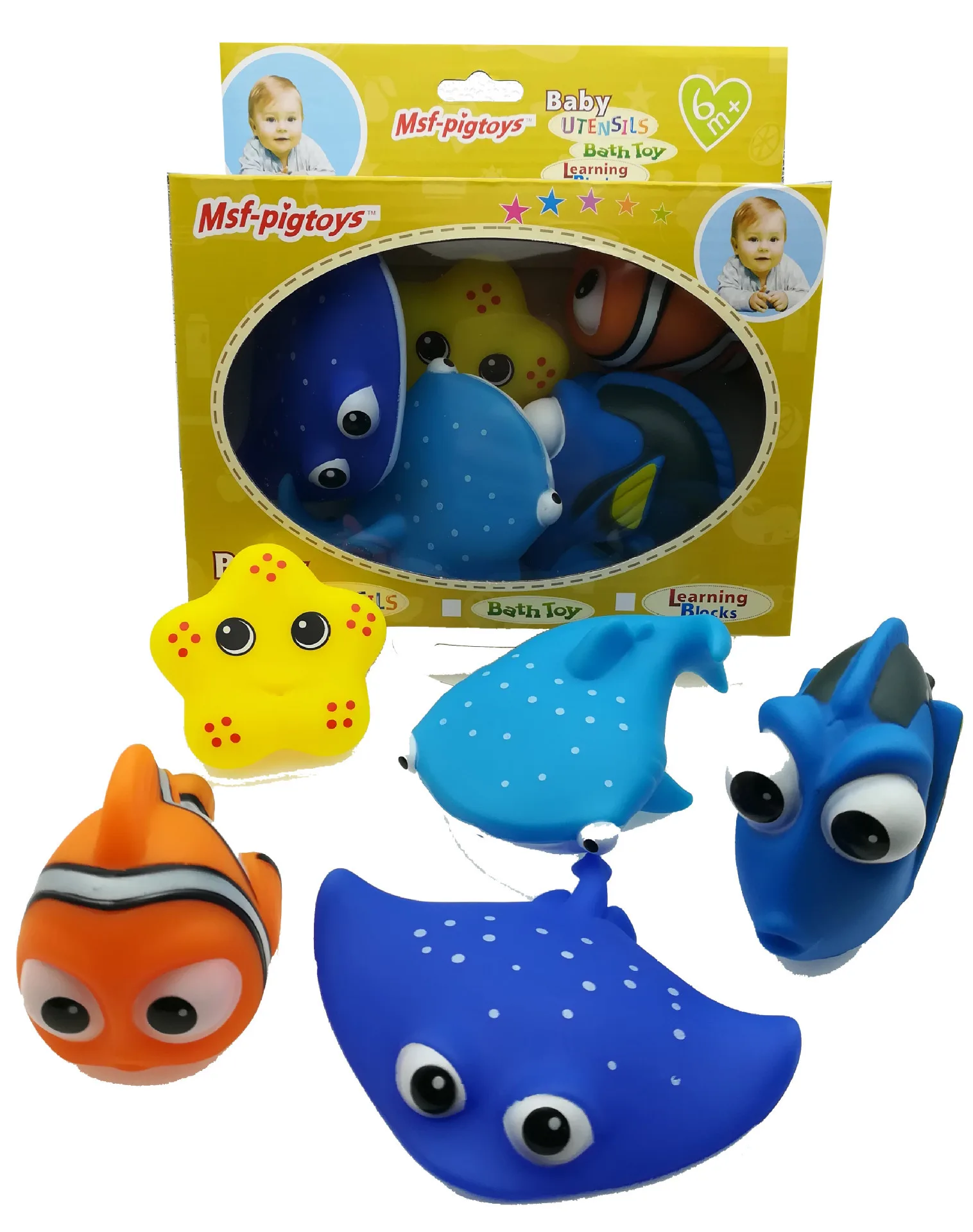 Детские игрушки для ванной, детские игрушки для рыбки, водные игрушки, набор для воды, мягкие игрушки для новорожденных