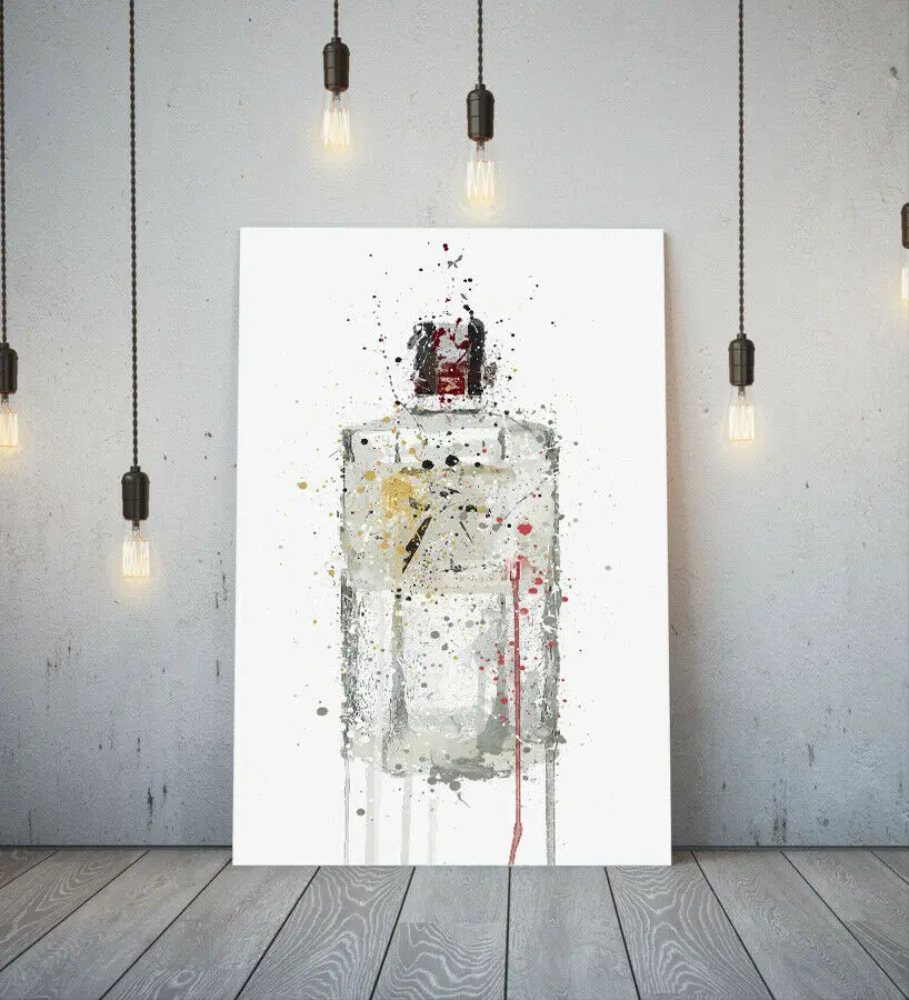roku Gin -unframed Canvas Wall Splash Art Picture Paper Print- Red Yellow Decor Posters And Prints | Дом и сад