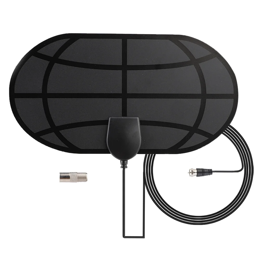 4K 10dBi с высоким коэффициентом усиления HD tv DTV Box Цифровая ТВ антенна EU Plug 50 Miles усилитель активная Внутренняя антенна HD плоский дизайн