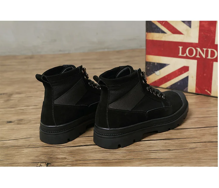 Men's shoes Martin boots men's fashion desert boots high top lace up tooling boots