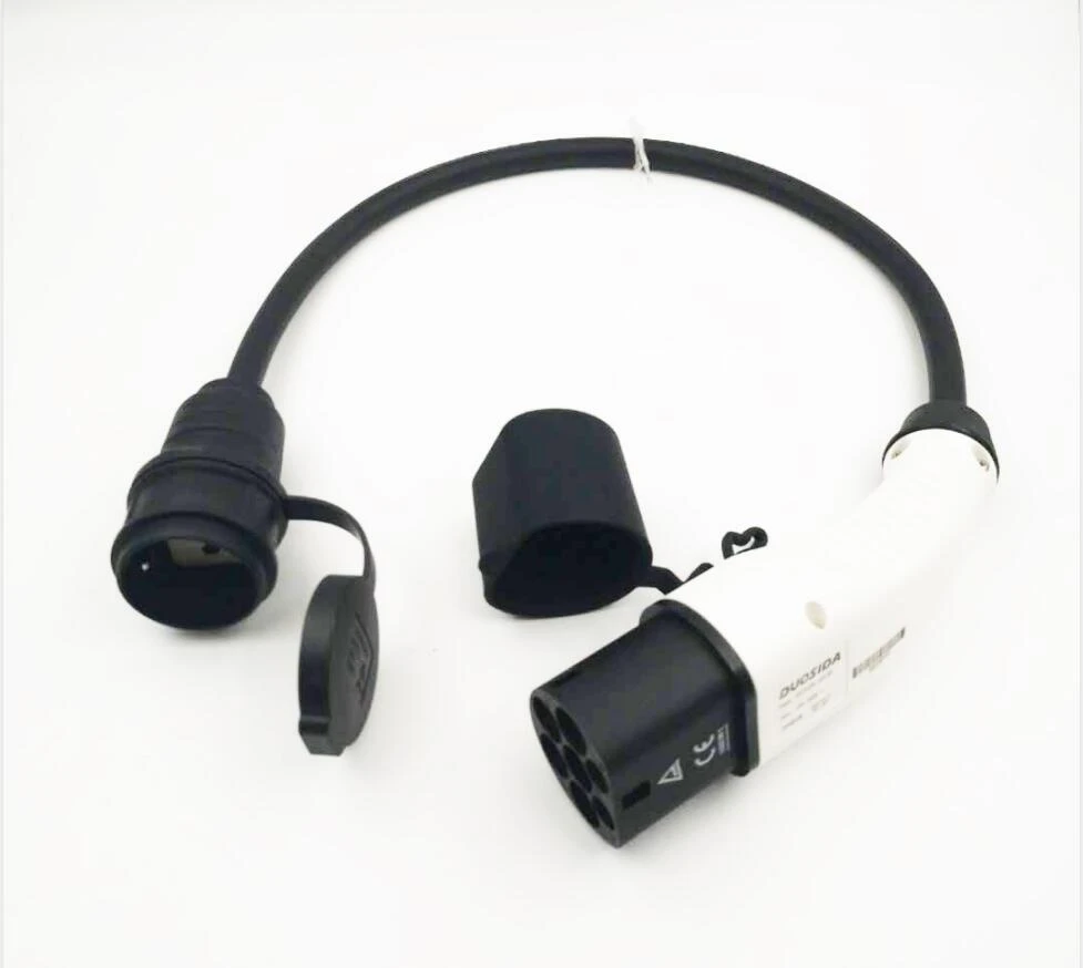 EVSE Charging Adapter 16A type 2 to shuko socket ev plug convertor car