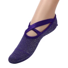 1 пара, Хлопковые женские носки для йоги, Противоскользящие силиконовые Нескользящие носки с открытой спиной, хлопковые носки для балета, спортзала, фитнеса, спорта