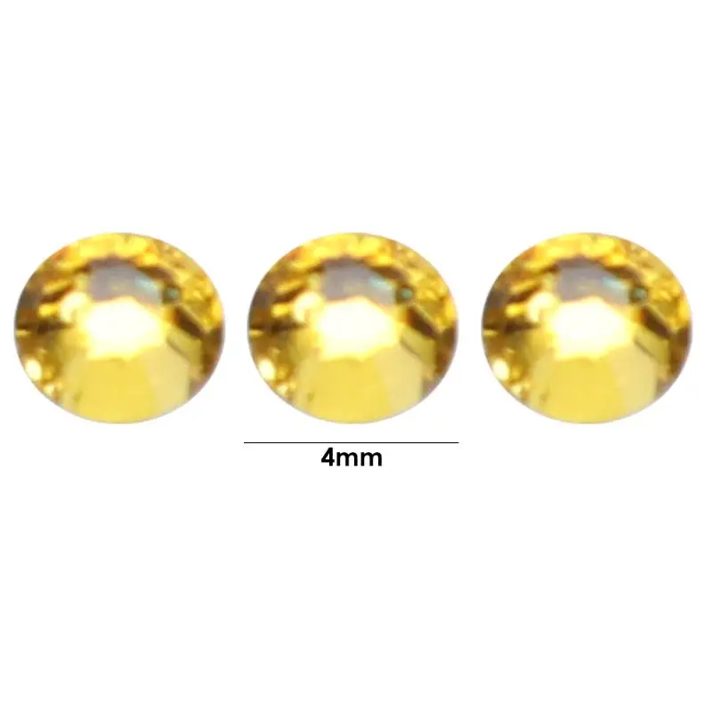 Citrine 30 г 4 мм очаровательные прочные акриловые стразы со стразами, многогранные Стразы с блестками для рукоделия, скрапбукинга, одежды, рукоделия - Цвет: Citrine