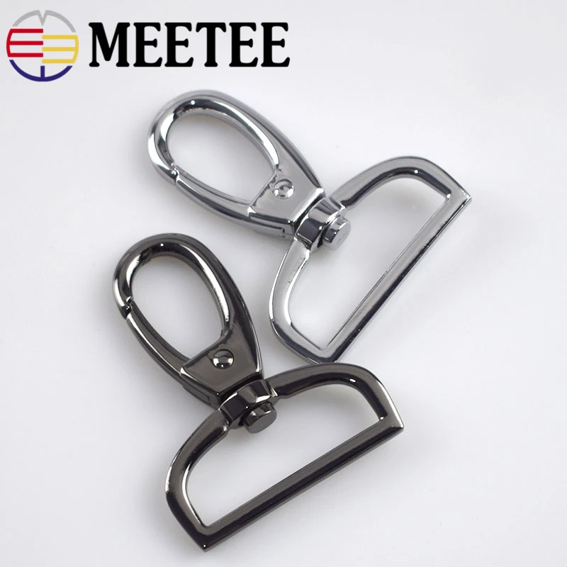 Meetee 38 мм металлическая сумка Пряжка багажные застежки Поворотный замок-карабин клипса с карабином защелкой крюк DIY сумка части Аксессуары F2-11