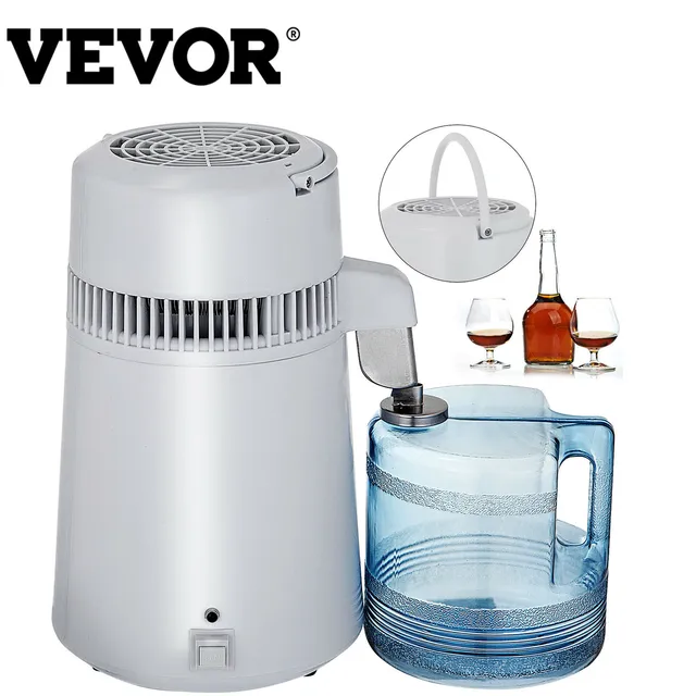 VEVOR Pure Water Distiller Stainless Steel 4L Dental Distilled Water