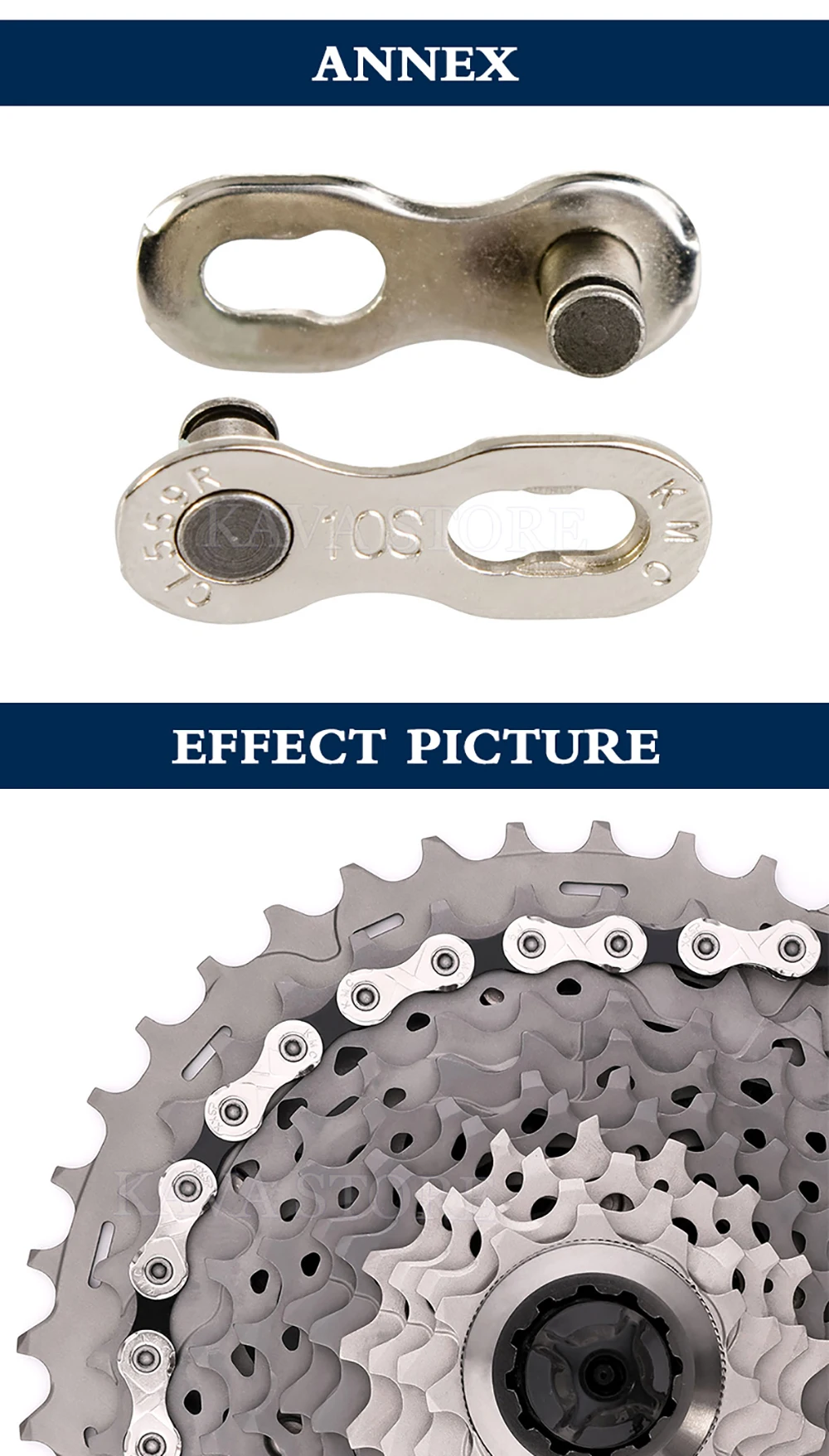 KMC, x9x10x11 speed 116maillons chain mountain bike/Road, suitable for SRAM 9s 10s 11 speed, 9V, 10V, 11 V, bicycle parts, accessories