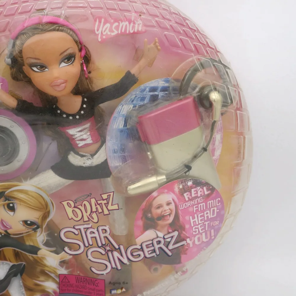 Оригинальная коробка Bratz старая кукла звезда singerz с поврежденными аксессуарами